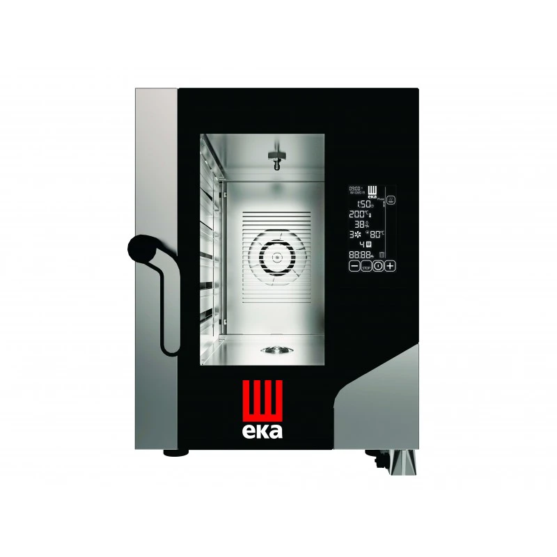 mobiliario-contract-horno electrico conveccion millenial black mask compacto gastronomia 6 bandejas gn1 1 mkf611cbm linea padova